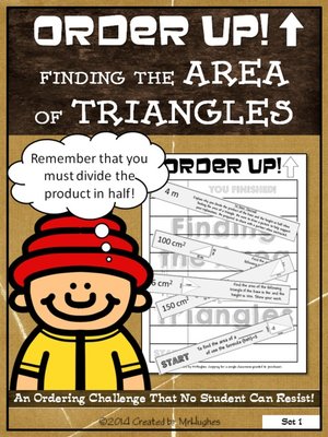 cover image of Order Up! Finding the Area of Triangles